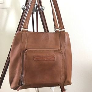 Whiskey Leather Fossil Shoulder Purse Large